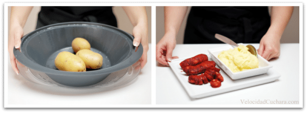 Prepara los ingredientes para las croquetas de patata rellenas Prepara los ingredientes para las croquetas de patata rellenas