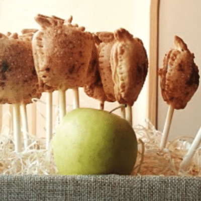 Piruletas de manzana