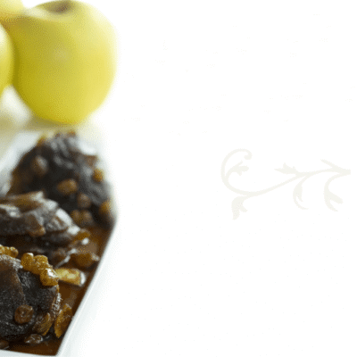 Milhojas de manzanas y pasas
