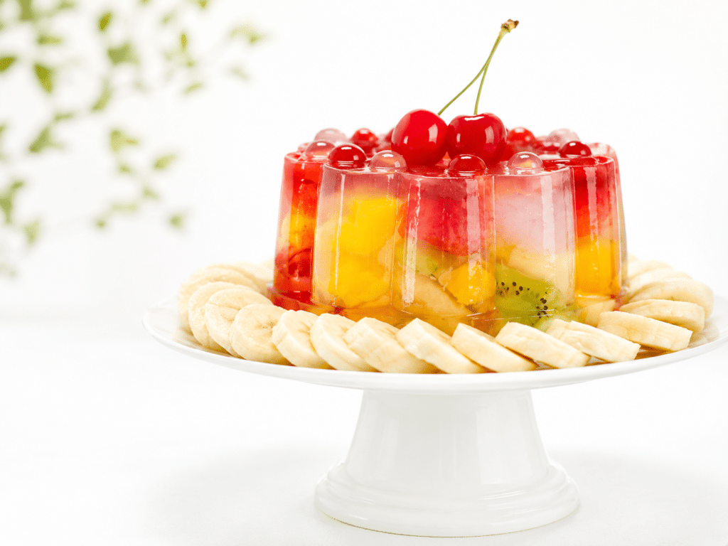 Corona de frutas con agar-agar