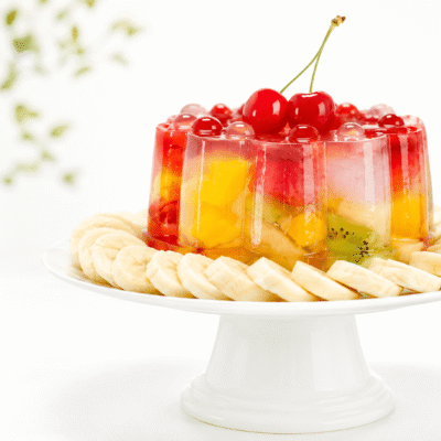 Corona de frutas con agar-agar