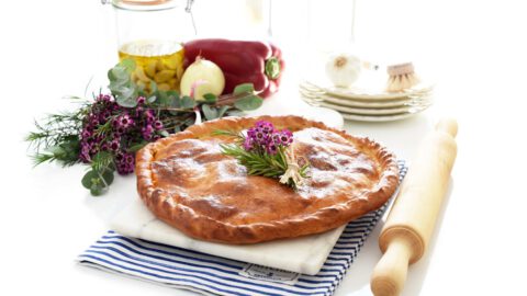 Empanada de bacalao y pasas con Thermomix®
