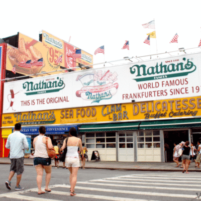 Nathan´s famous, la "salchicheria" más famosa de Coney Island