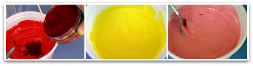 La mezcla de colores La mezcla de colores