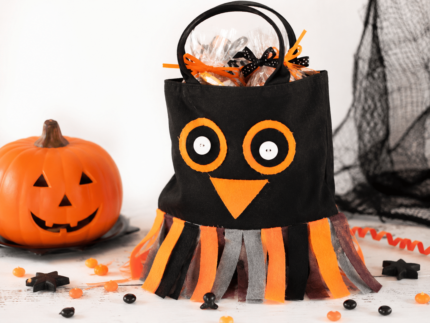 Cómo hacer tu bolsa "Búho" para Halloween