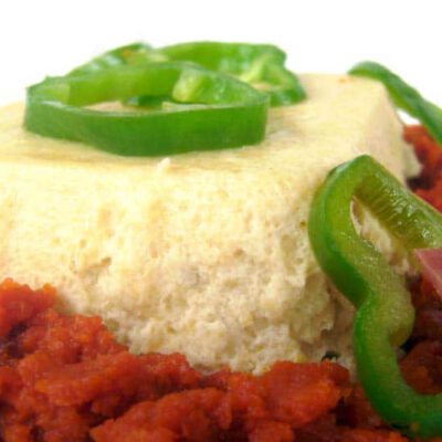 Flan de calabacín al varoma con zanahoria confitada