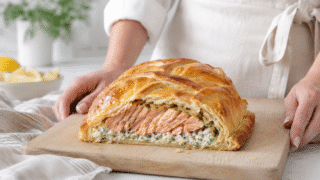Empanada de Salmón Noruego o "Kulibiak"