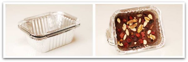 Molde para verter el chocolate y poner los frutos secos Molde para verter el chocolate y poner los frutos secos