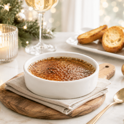 Creme Brûlée de Foie gras delicatessen