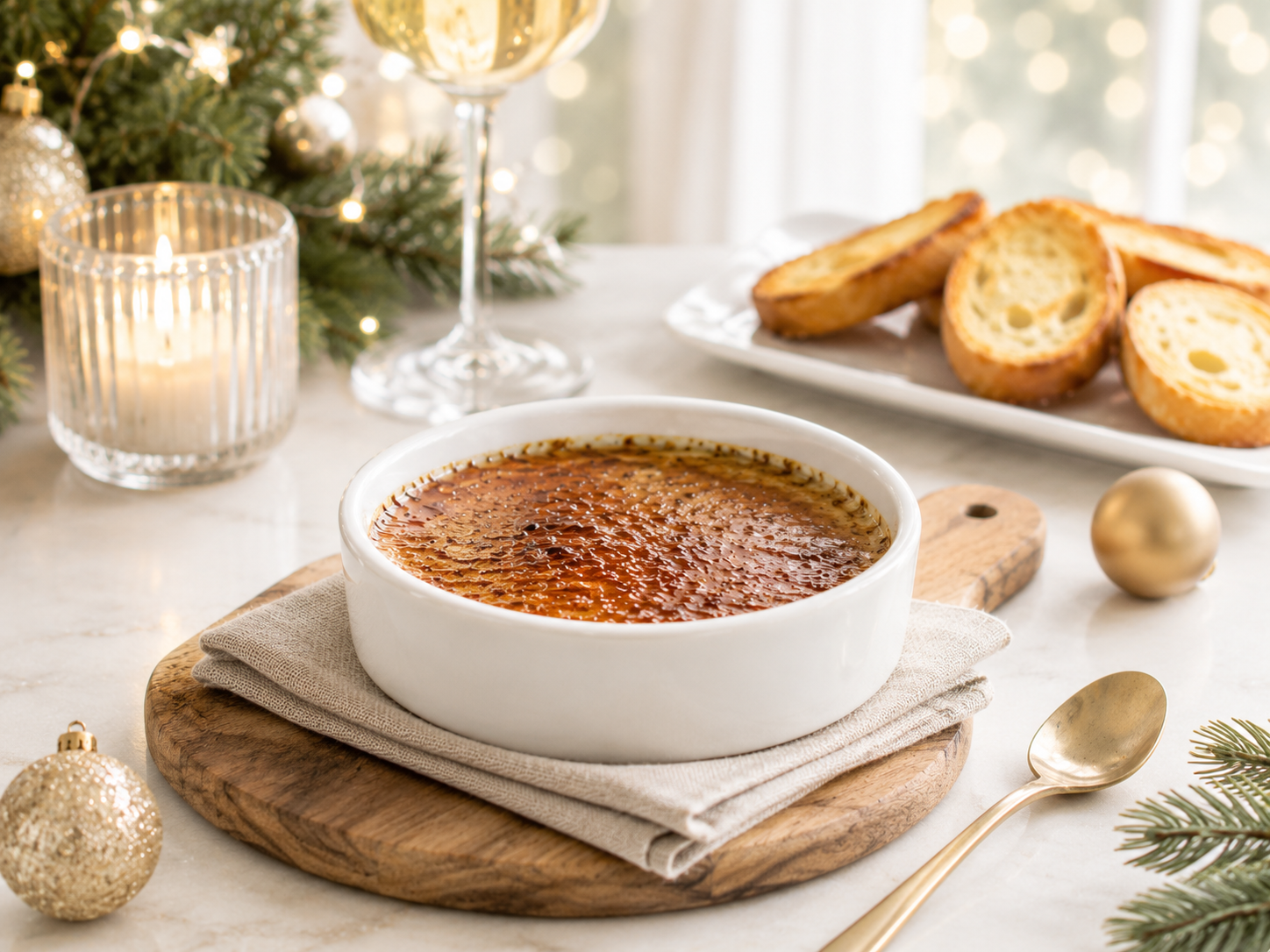 Creme Brûlée de Foie gras delicatessen