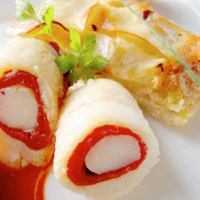 Receta de Rollitos de lenguado rellenos con Thermomix