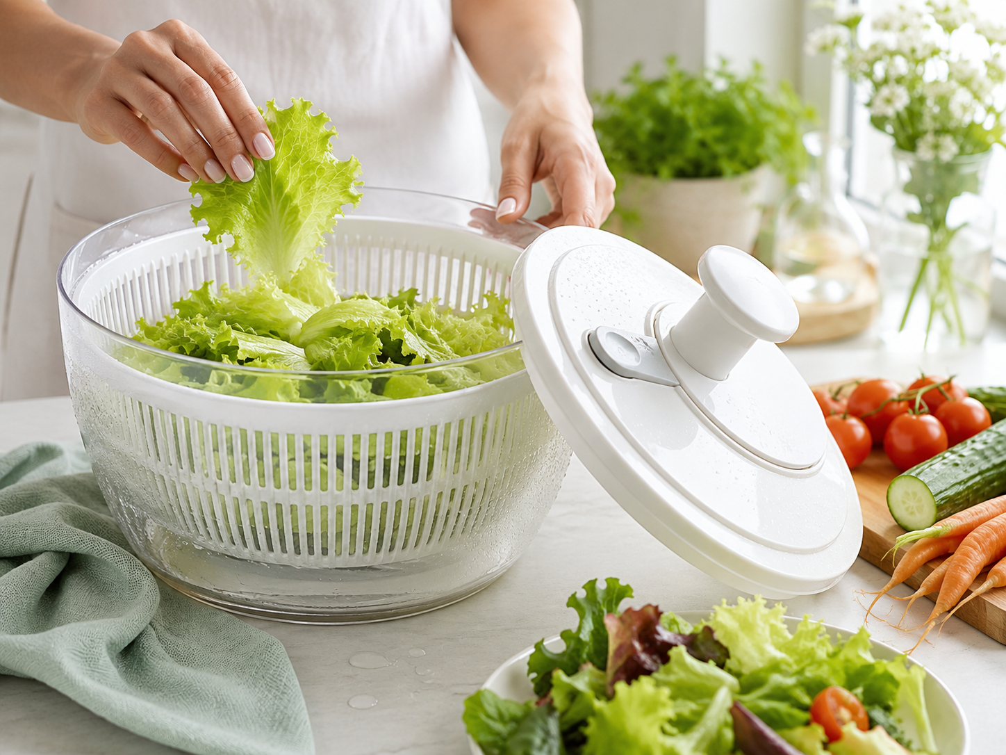 Centrifugador de lechuga