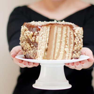 Una sencilla Tarta Rayada con Thermomix, para celebrar que crecemos :)