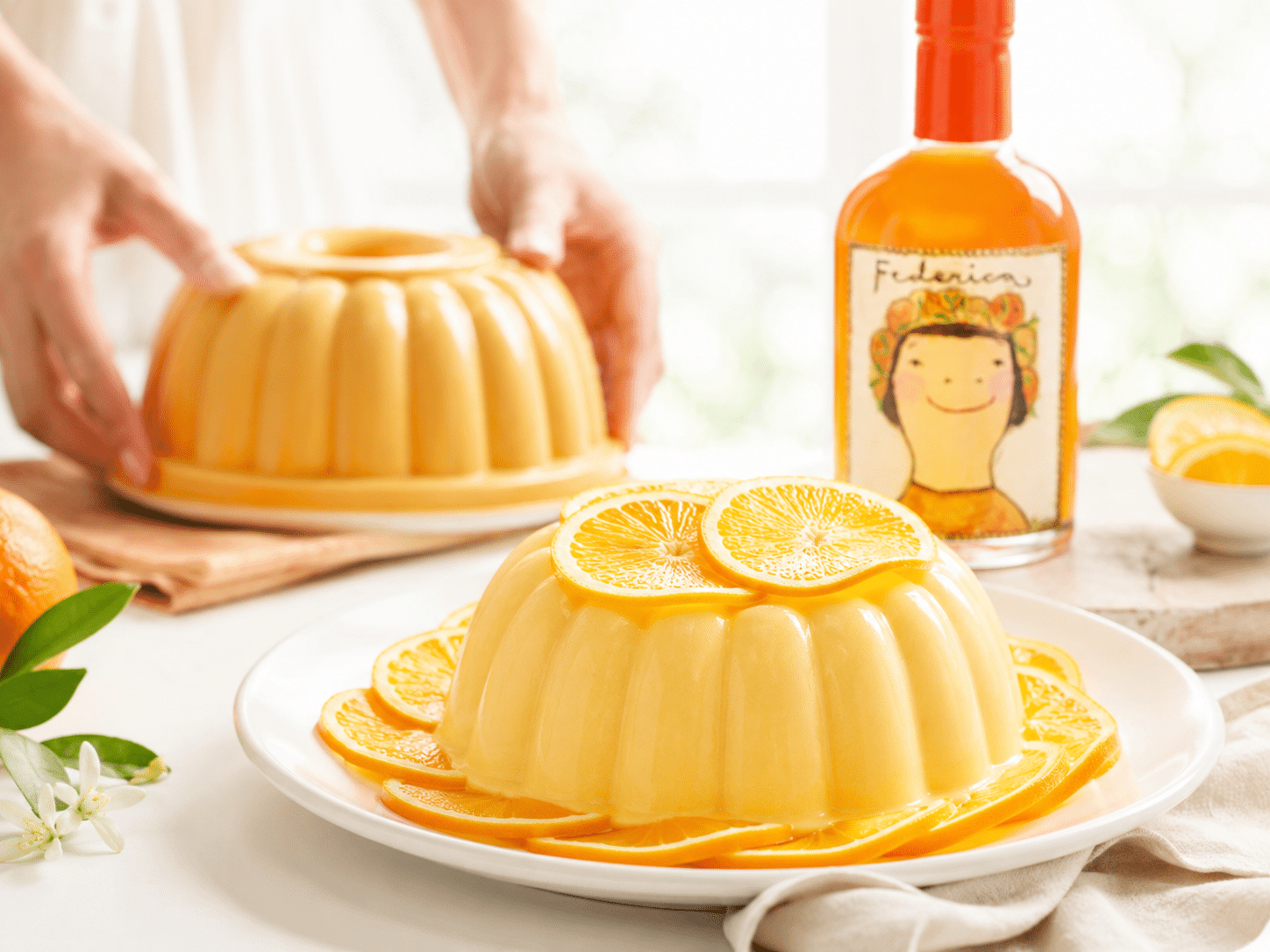 Bavaroise de naranja con "Federica"