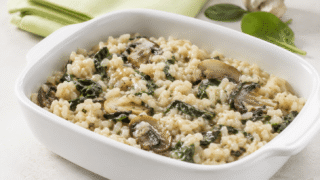 Arroz con espinacas