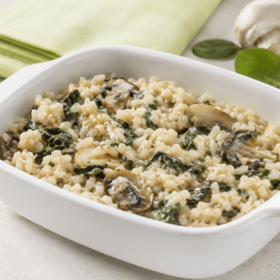 Arroz con espinacas