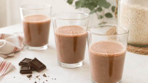 Batido de Horchata de Valencia con chocolate