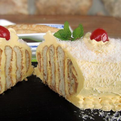 Rollito de galletas y mantequilla con Thermomix