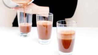 Batido de Horchata de Valencia con chocolate en Thermomix