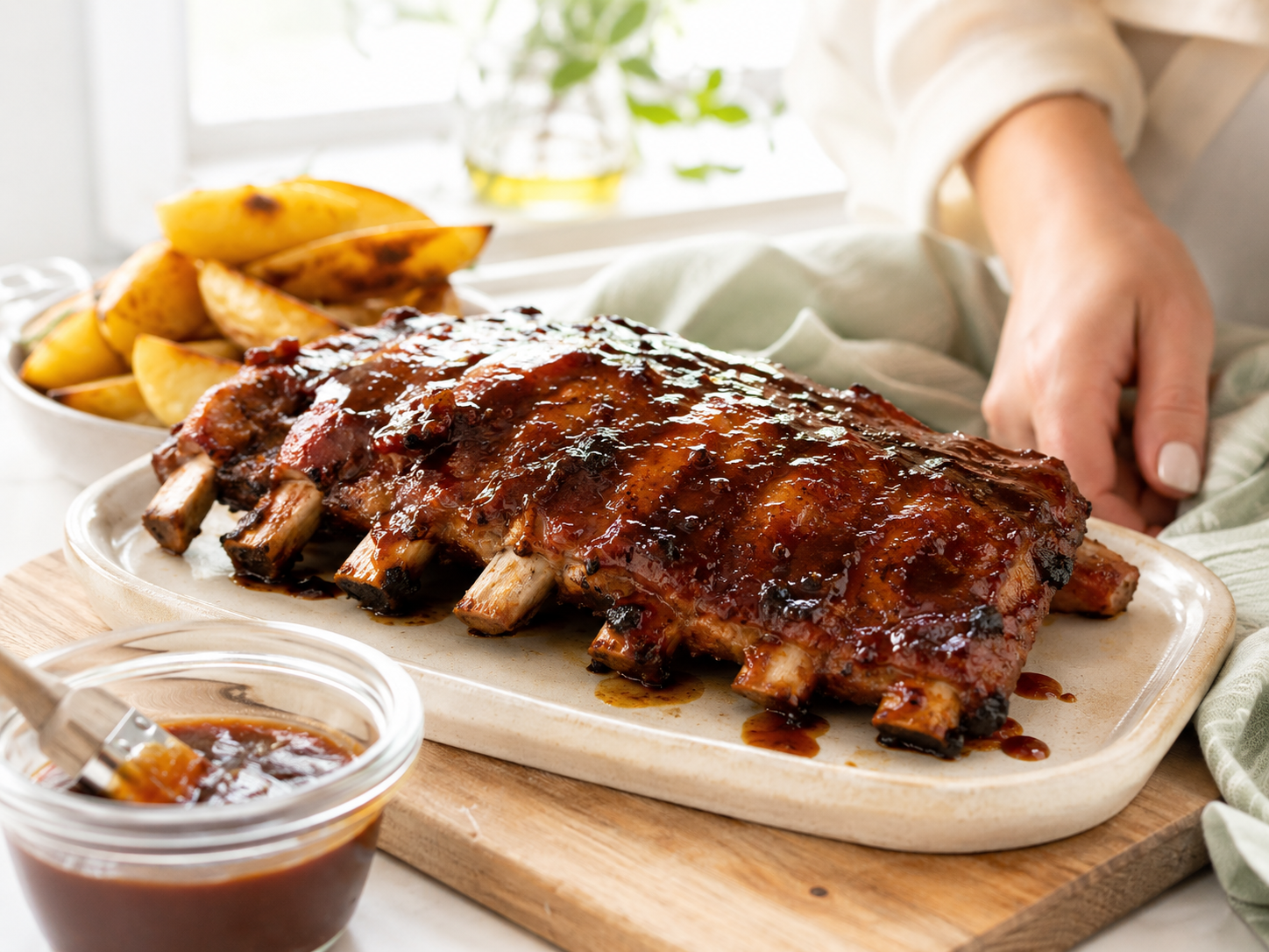 Costillas estilo Foster's Hollywood