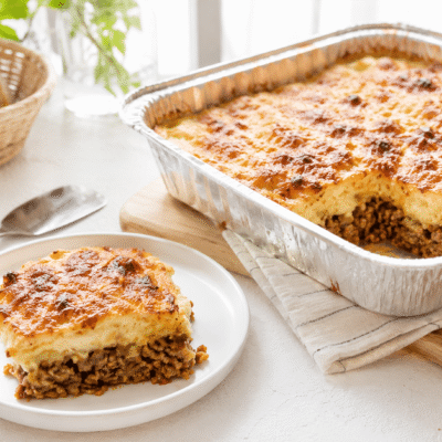 Pastel de patata y carne con Thermomix