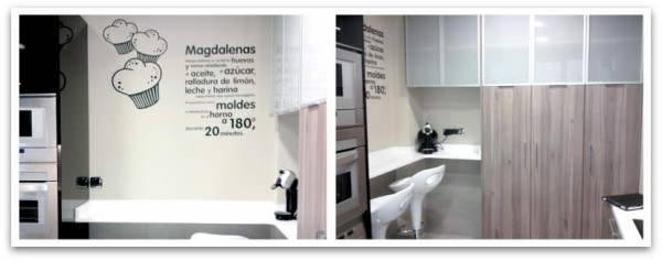El vinilo de la cocina de Eider, una buena chuleta para hacer magdalenas El vinilo de la cocina de Eider, una buena chuleta para hacer magdalenas