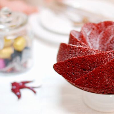Receta de Red velvet bundt cake con Thermomix