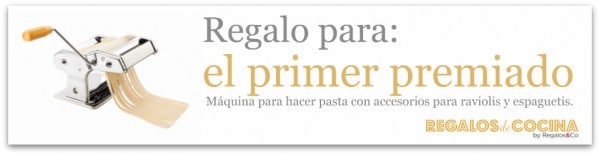 Una máquina de pasta fresca para el primer premiado Una máquina de pasta fresca para el primer premiado