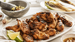Alitas de pollo al tequila
