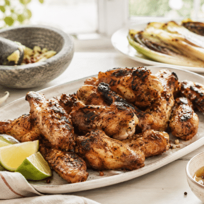Alitas de pollo al tequila