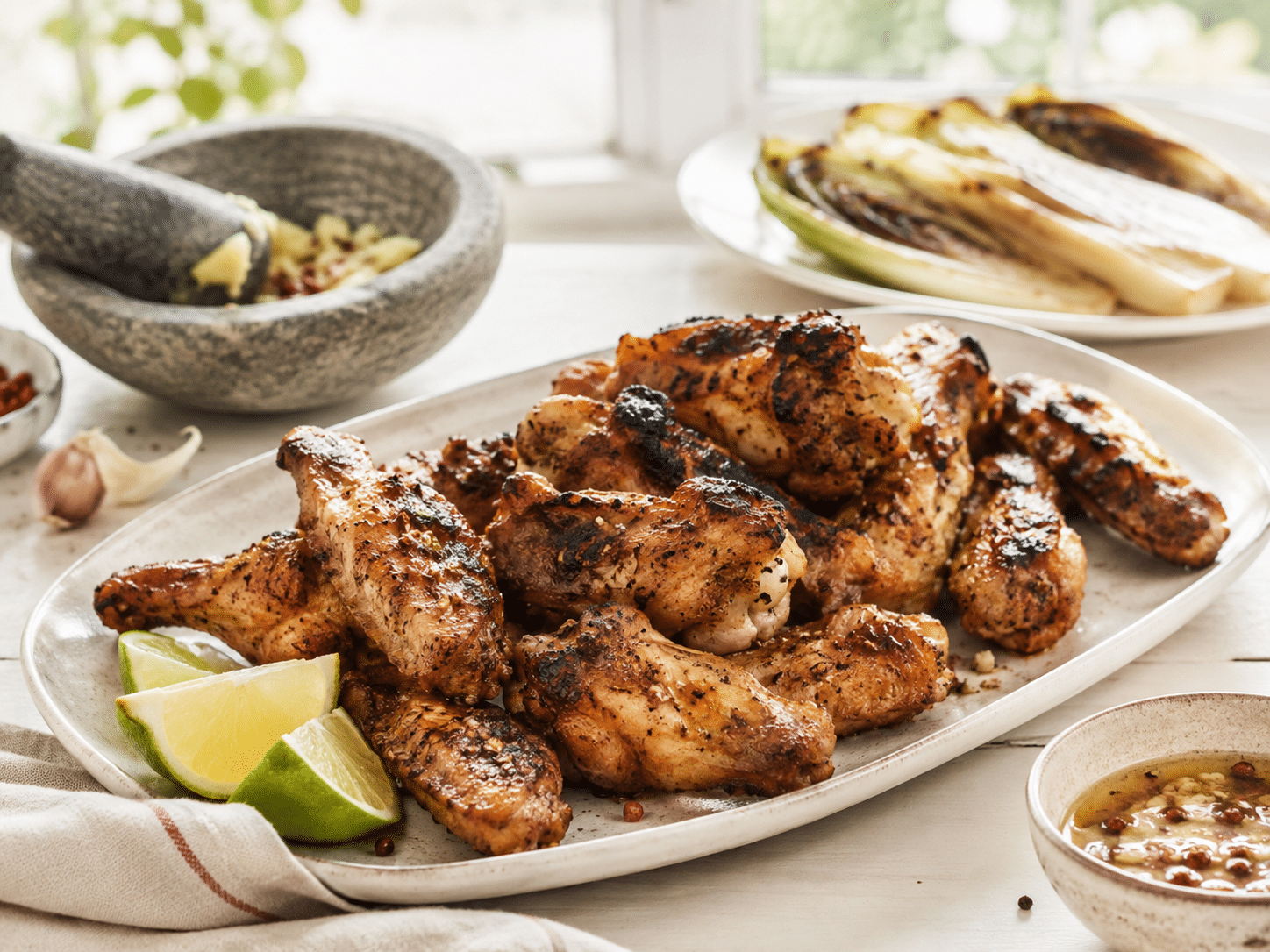 Alitas de pollo al tequila