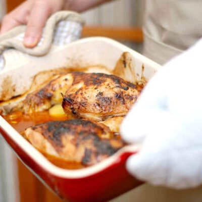 Pollo macerado para barbacoa u horno