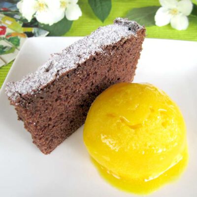 Helado de Naranja con 'Chocovino'