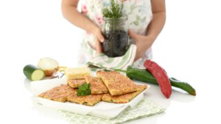 Coca exprés de verduras y anchoas con Thermomix®
