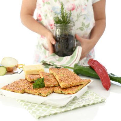 Coca exprés de verduras y anchoas con Thermomix®