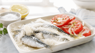 Sardinas a la sal en el varoma