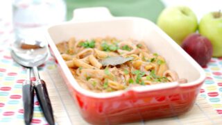 Penne rigate con calamares en Thermomix