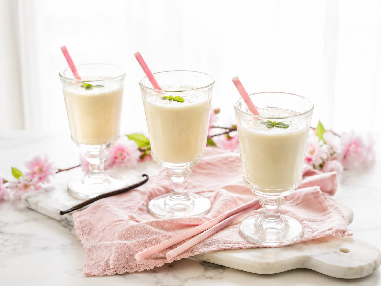 Batido de helado de vainilla