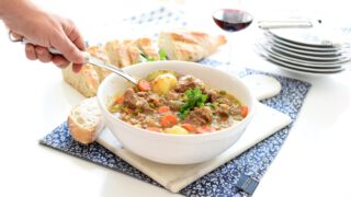 Guiso de ternera a la jardinera con Thermomix