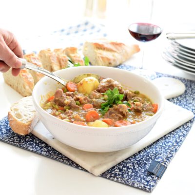 Guiso de ternera a la jardinera con Thermomix