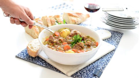 Guiso de ternera a la jardinera con Thermomix