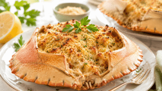 Buey de mar gratinado con Thermomix