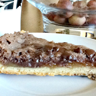 Pastel de frutas y streusel
