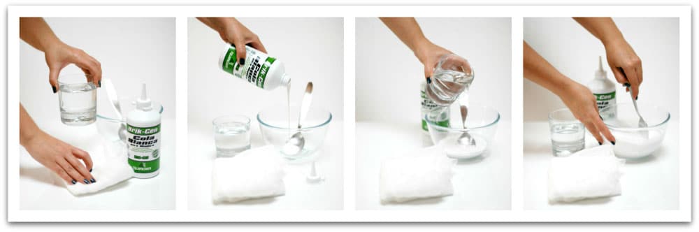 Fantasma de gasa: prepara la cola de carpintero al 50% con agua Fantasma de gasa: prepara la cola de carpintero al 50% con agua
