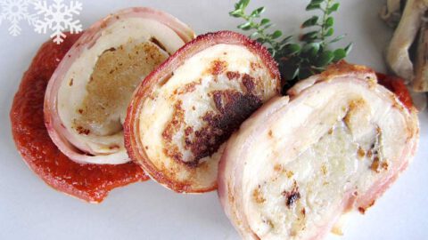 Rollito de pollo con bechamel by Piquices con Thermomix