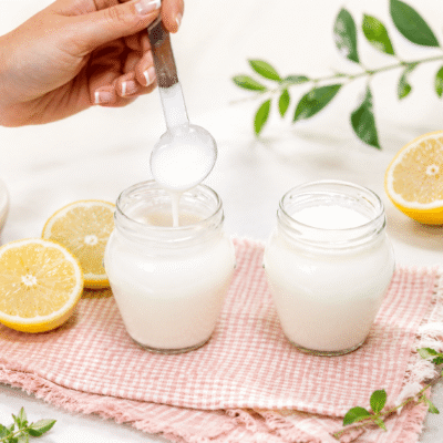 Yogur líquido de limón