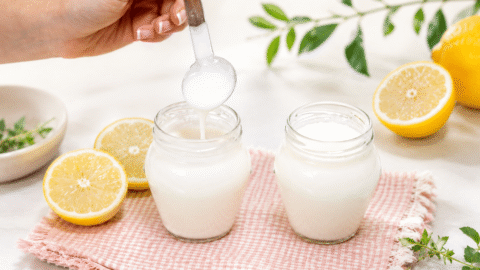 Yogur líquido de limón