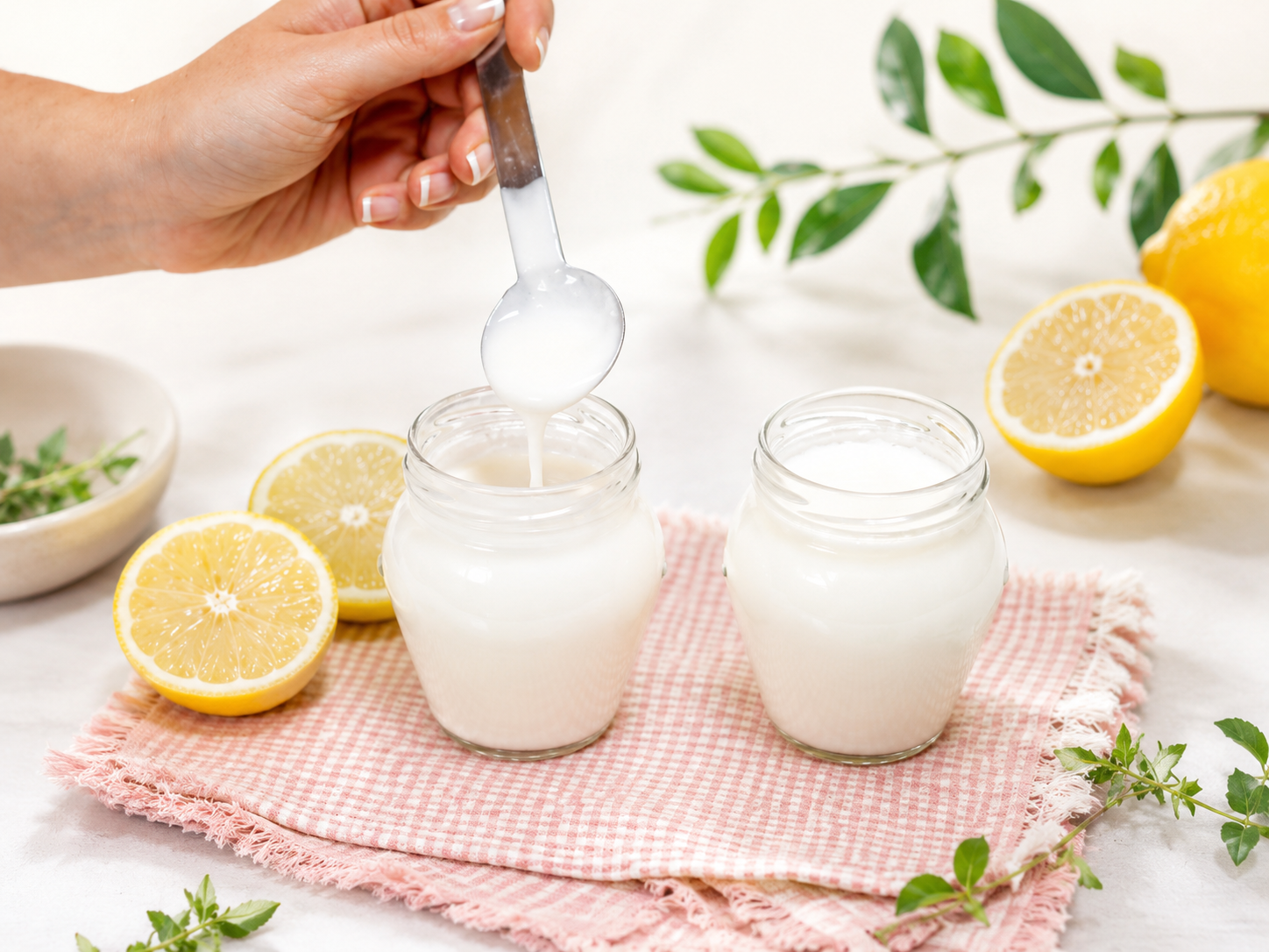 Yogur líquido de limón