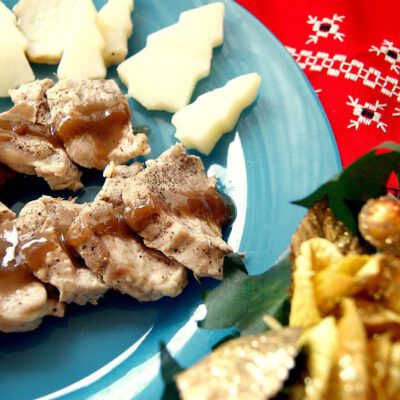 Solomillo iberico en salsa de frutos rojos para Navidad con Thermomix