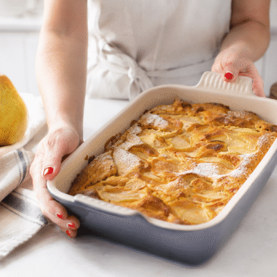 Bizcocho de peras y manzanas